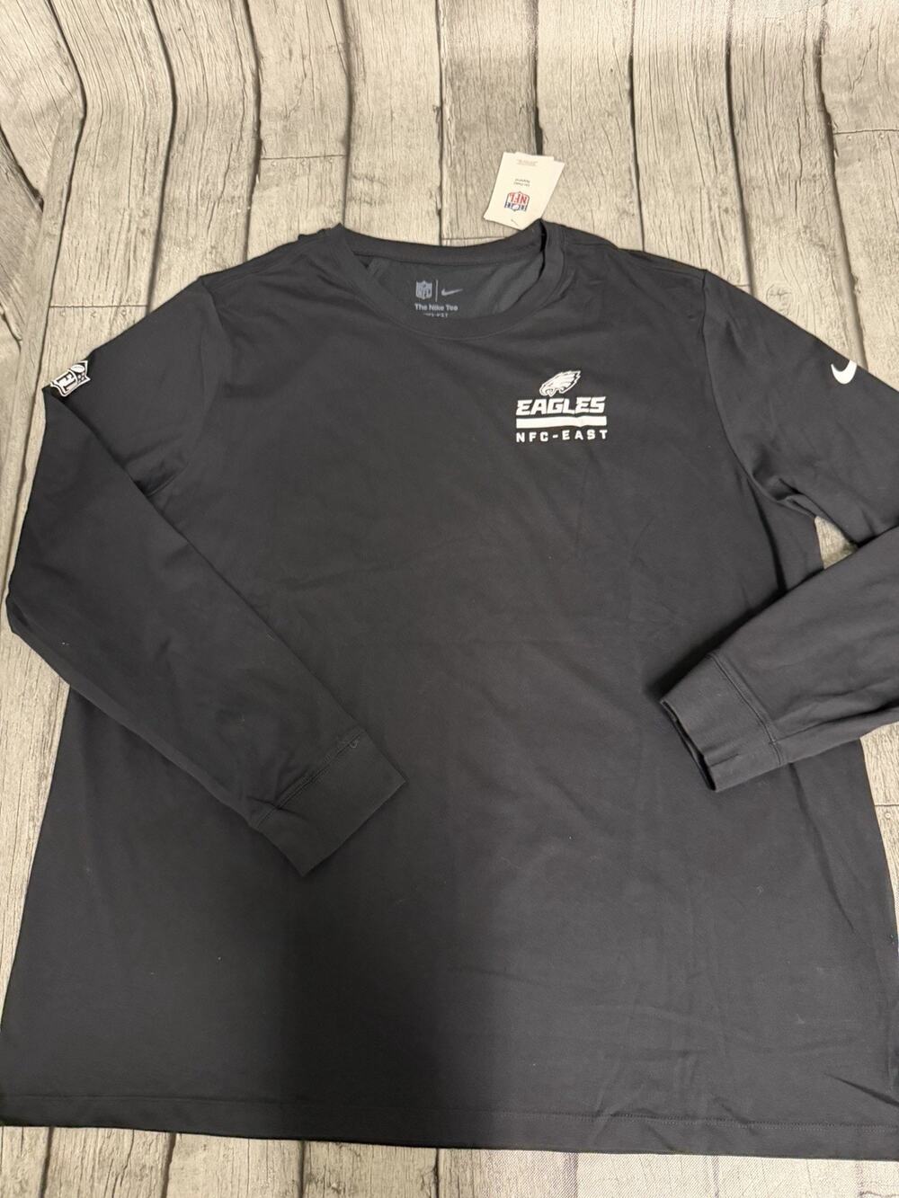 NWT Men's Nike Black Philadelphia Eagles Sideline Dri-FIT Long Sleeve T-Shirt 3X